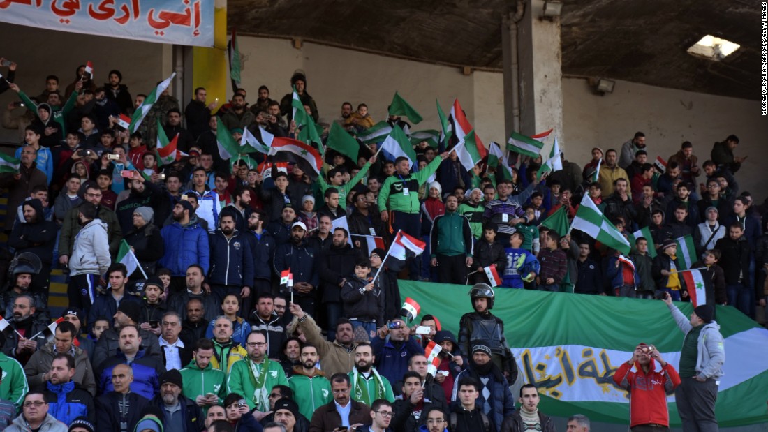 &quot;The last match I saw was in 2010,&quot; Mohammed Ali, a football fan in Aleppo told AFP news agency. &quot;It was bigger, and there were more people. Hopefully there will be a lot of people this time.&quot; 