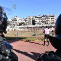 aleppo football police riot gear watch