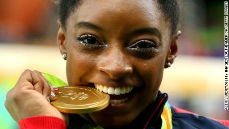 US gymnast Simone Biles won four gold medals in Rio and will be back for more in Tokyo