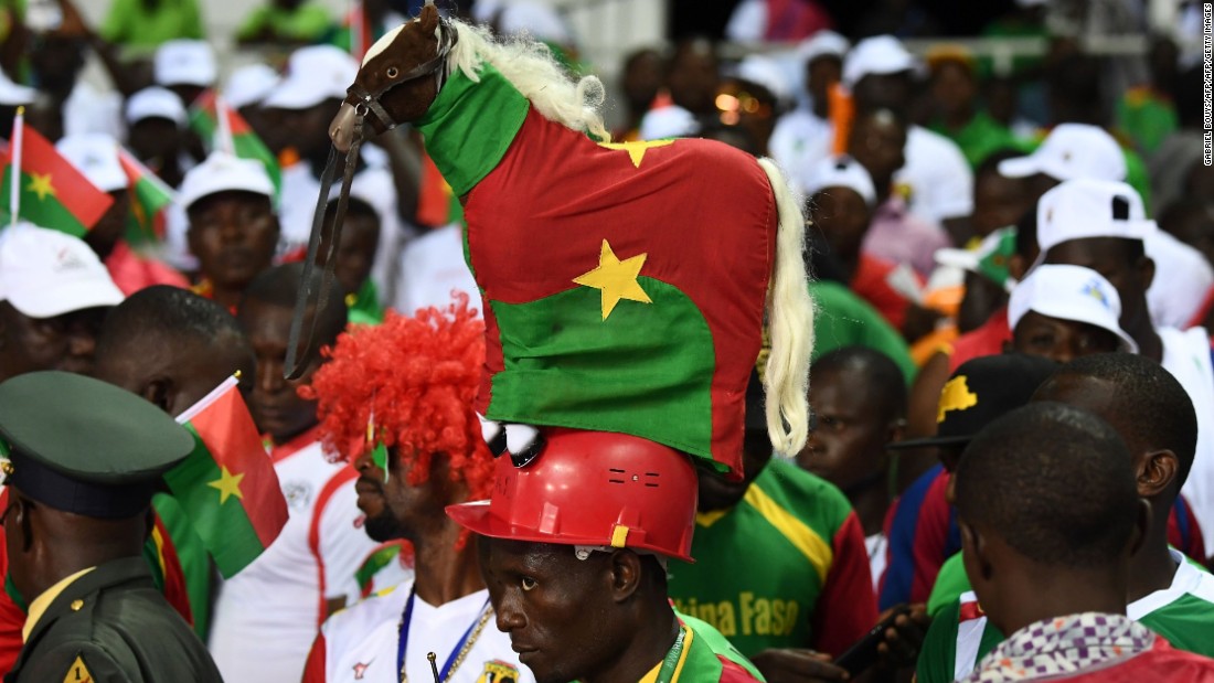 Burkina Faso&#39;s fans went into the match with confidence,  as the Stallions had won their previous semifinal clash in 2013.
