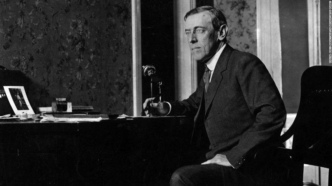 Woodrow Wilson, the 28th President of the United States.