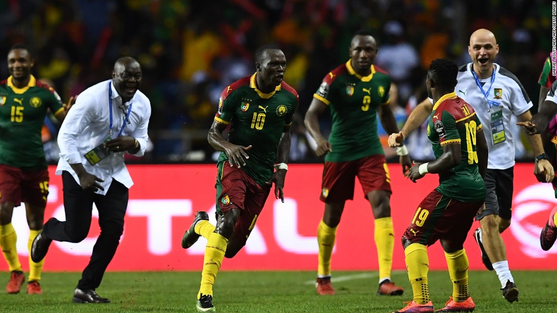 And Aboubakar -- deemed unfit to play from the start -- stayed alert as the game approached the closing stages, playfully hooking the ball over Ali Gabr before firing Cameroon into a lead it would not relinquish. 
