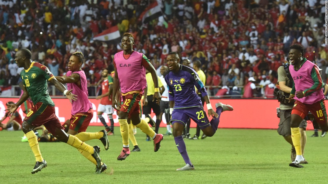 Written-off before a ball had been kicked, Cameroon produced a stirring second half comeback to beat seven-time champion Egypt in Libreville. 