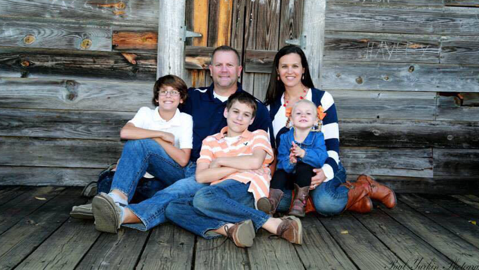 The Hadden Family. Marc Hadden with his wife, two sons, and adoptive daughter Gracie