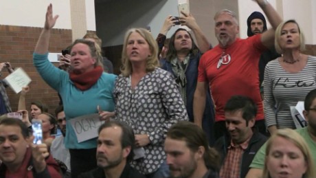 Anger erupts at Republican town halls