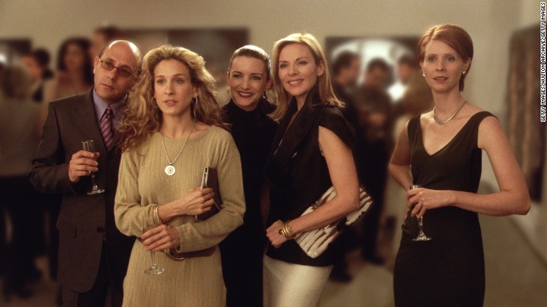 Willie Garson, Sarah Jessica Parker, Kristian Davis, Kim Cattrall and Cynthia Nixon in "Sex and the City." 