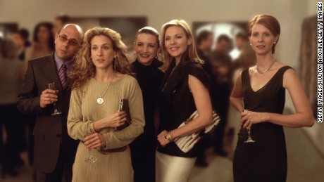 Willie Garson, Sarah Jessica Parker, Kristian Davis, Kim Cattrall and Cynthia Nixon in &quot;Sex and the City.&quot; 