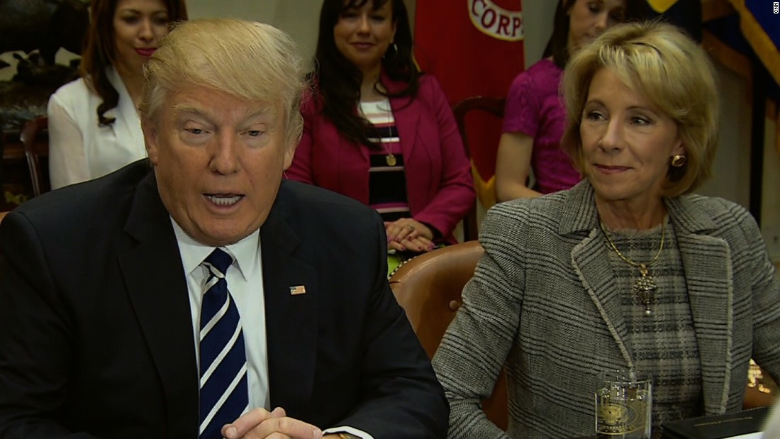 Trump: DeVos went through unfair trial - CNN Video