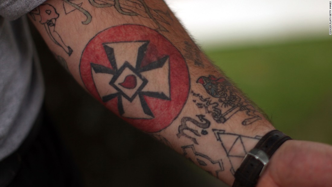 Hate symbol tattoo