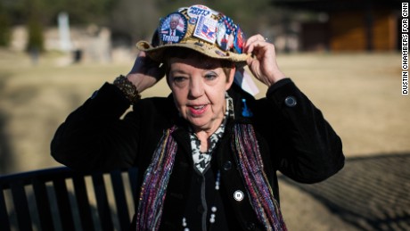 &quot;The only right thing to do was get behind the guy who won the race,&quot; said Judy Griffin, pictured here in Woodstock City Park outside of Atlanta