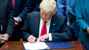 These are the bills Trump signed into law in his first year as President 