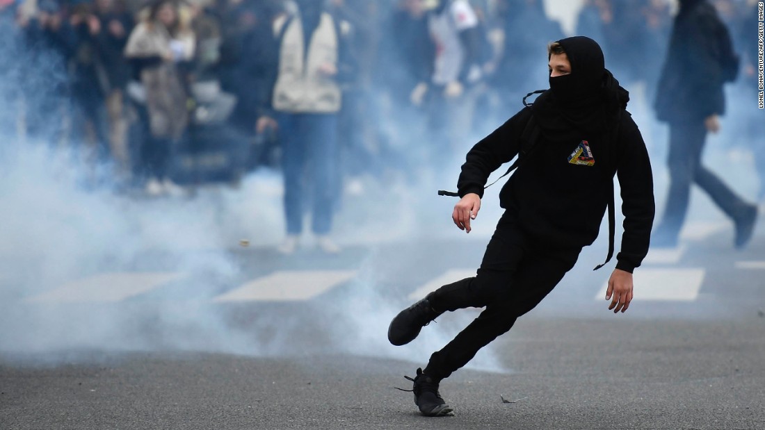 Paris students blockade schools in anti-police protests - CNN