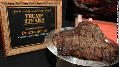 Trump Steaks at The Sharper Image in New York City, New York, May 2007.  