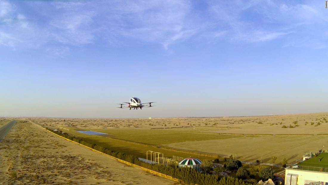 Powered by eight propellers, the drone will cruise at around 60 kilometers per hour.&lt;br /&gt;