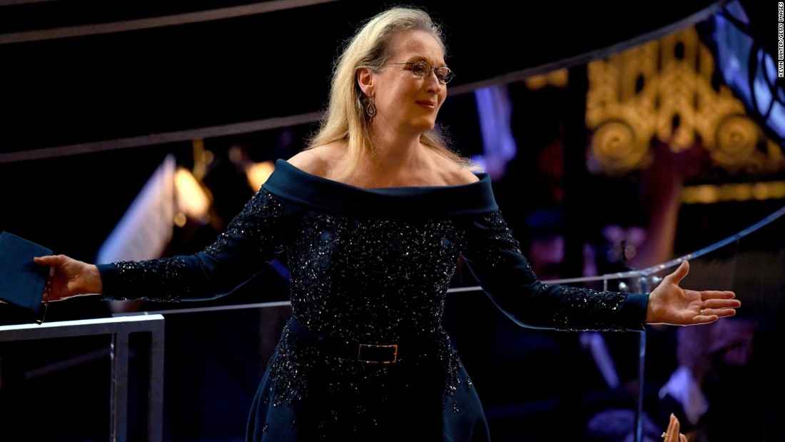 Meryl Streep, seen here in the audience, was nominated for her role in &quot;Florence Foster Jenkins.&quot; She has a record 20 Oscar nominations. 