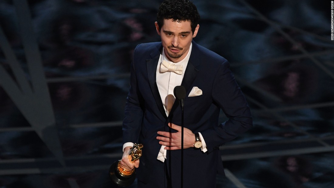 Damien Chazelle became the youngest person ever to win a best director Oscar. The 32-year-old won for &quot;La La Land,&quot; which won six awards on the night.