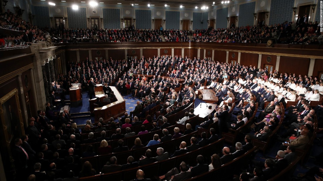 A wide view of the House chamber.