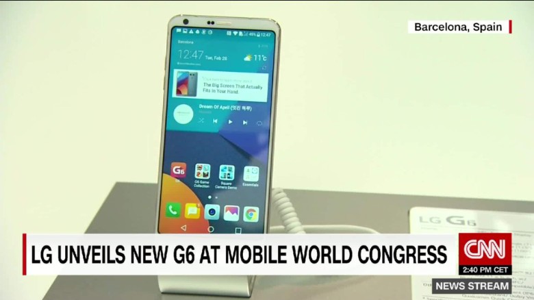 Lg Unveils New G6 Smartphone Cnn Video
