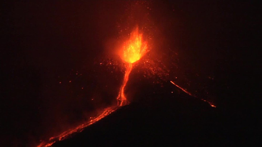 Volcano in Italy erupts in fiery display - CNN Video