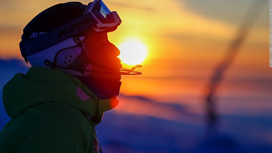 Spectacular sunsets were seen in Levi when the Lapland resort hosted the tour in November. 