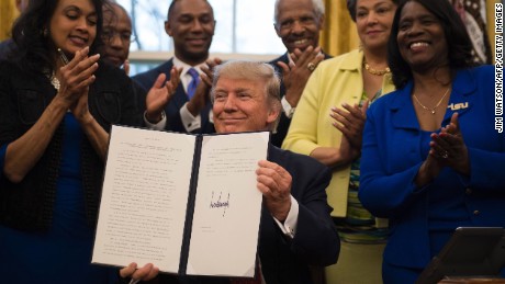 Trump announces lift on funding ban for faith-based institutions in HBCU pitch