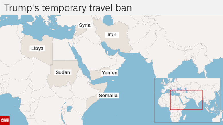 The six countries banned by Trump