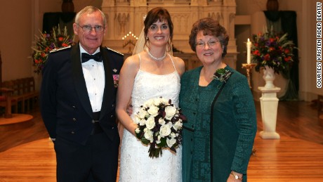 Ray and Susan Marie Rider at daughter Kristen&#39;s wedding in 2004.