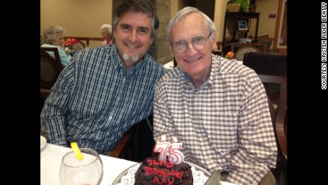 Doug Rider with dad Ray, who was diagnosed with Alzheimer&#39;s 10 years ago.