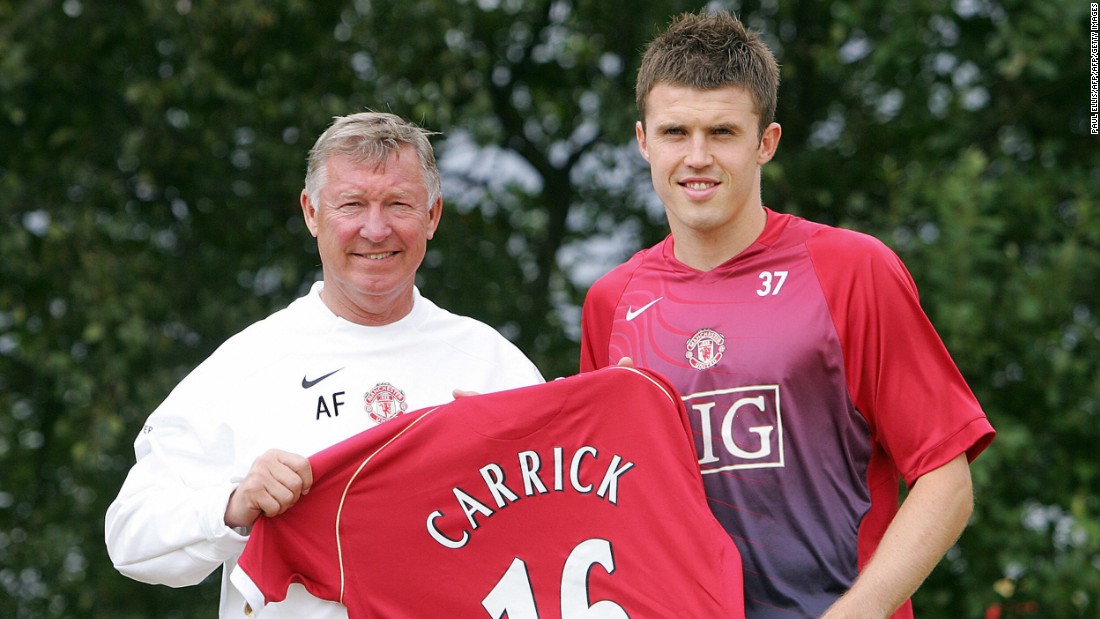 But after two seasons at White Hart Lane, Carrick was lured to United by Sir Alex Ferguson, taking former captain Roy Keane&#39;s iconic number 16 shirt. 