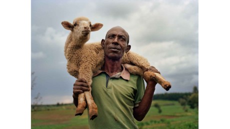 Farmer Michael Mwangi, 48, in the village of Haraka, Nakuru County, Kenya