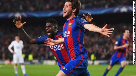 Barca is the first team to overturn a first-leg 4-0 deficit in the history of the Champions League.