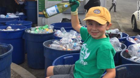 Ryan Hickman, now 7, began his recycling business at age 3½.