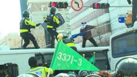 Protests erupt in South Korea after impeachment