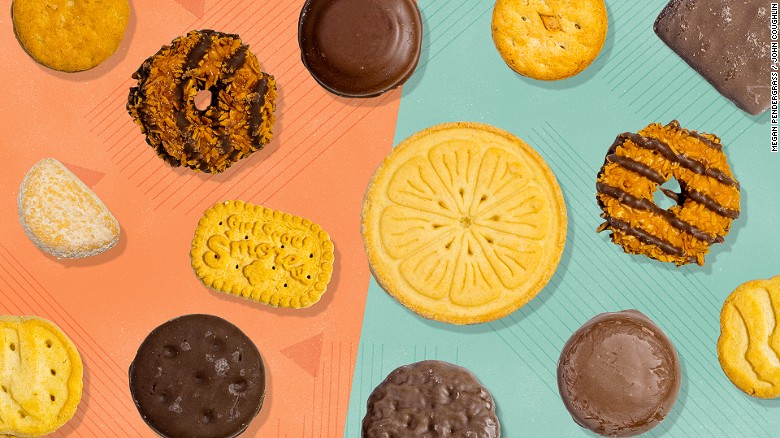 Girl Scout cookie taste test
