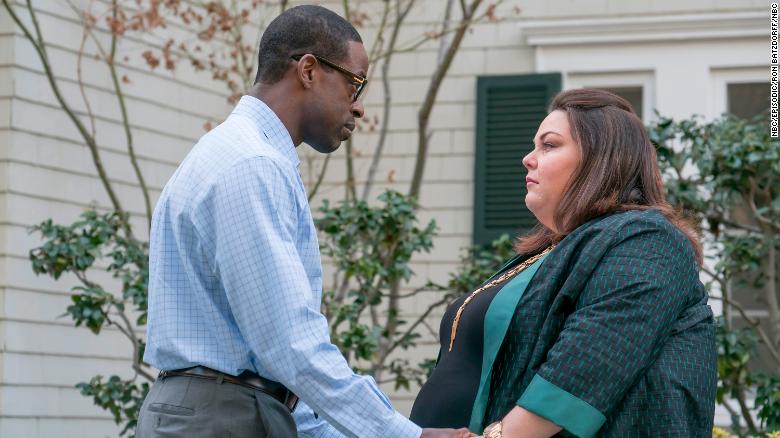 Sterling K. Brown plays Randall and Chrissy Metz plays Kate in &quot;This is Us.&quot; 