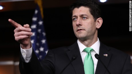 WASHINGTON, DC - MARCH 16:  U.S. Speaker of the House Paul Ryan (R-WI) answers questions during his weekly news conference at the U.S. Capitol March 16, 2017 in Washington, DC. Ryan answered a range of questions relating to the American Health Care Act.  (Photo by Win McNamee/Getty Images)