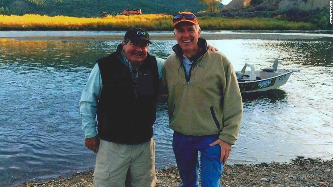 Gorsuch with Supreme Court Justice Antonin Scalia. Scalia later autographed a copy of the photo. 