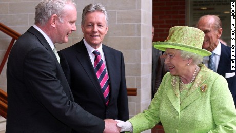 Historic moment McGuinness met Queen Elizabeth II