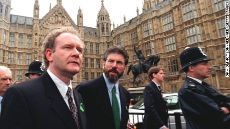 McGuinness and Adams were hugely influential the Northern Ireland peace process.