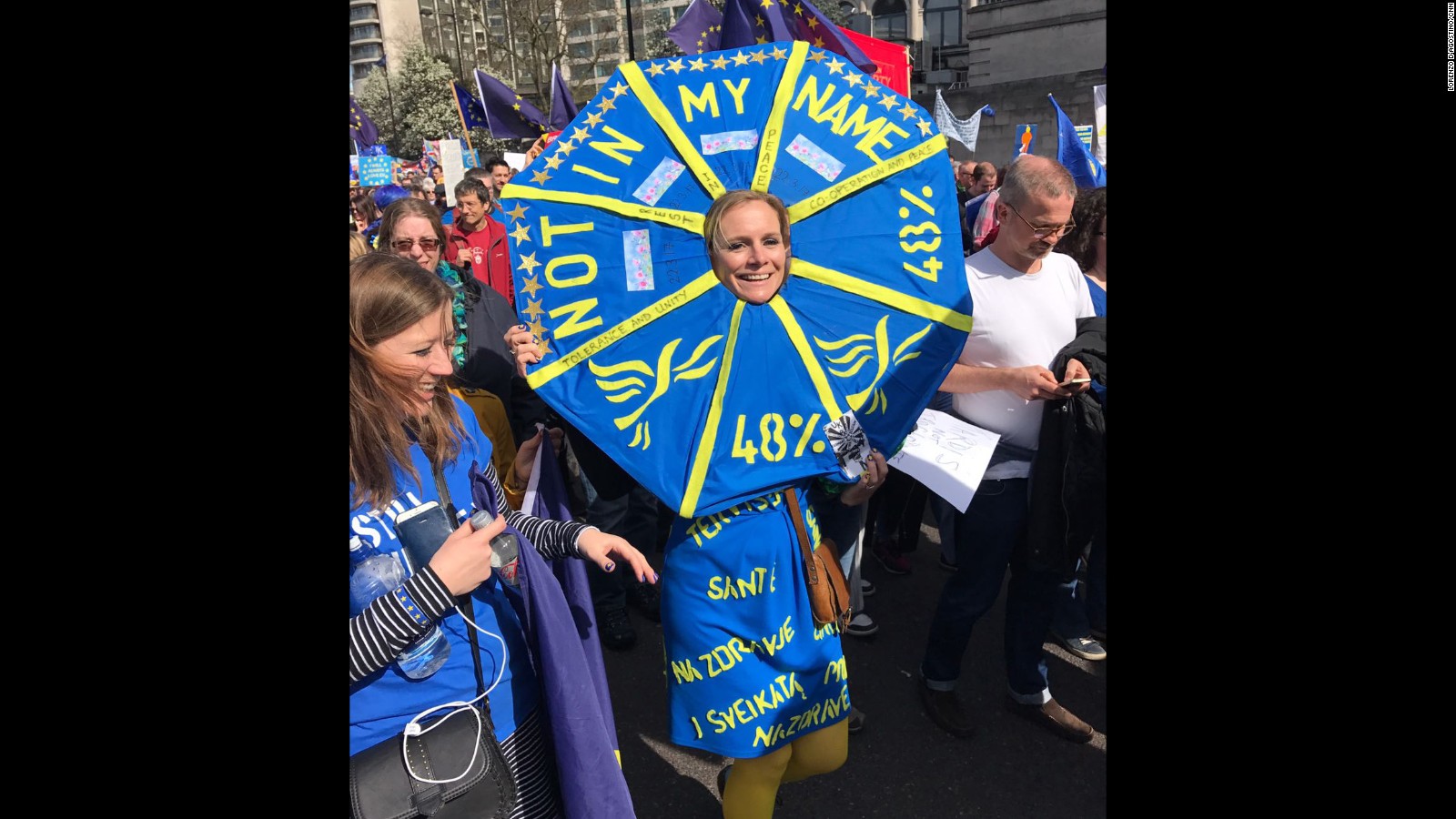 Anti Brexit Protesters Hit London Streets Cnn 5528