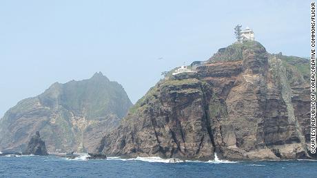 The disputed Dokdo/Takeshima islands