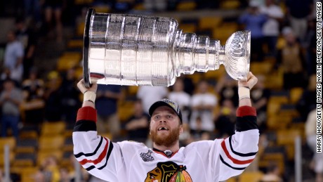 Three-time Stanley Cup winner Bryan Bickell was diagnosed with multiple sclerosis in November 2016. Just three months later, he was back on the ice. 