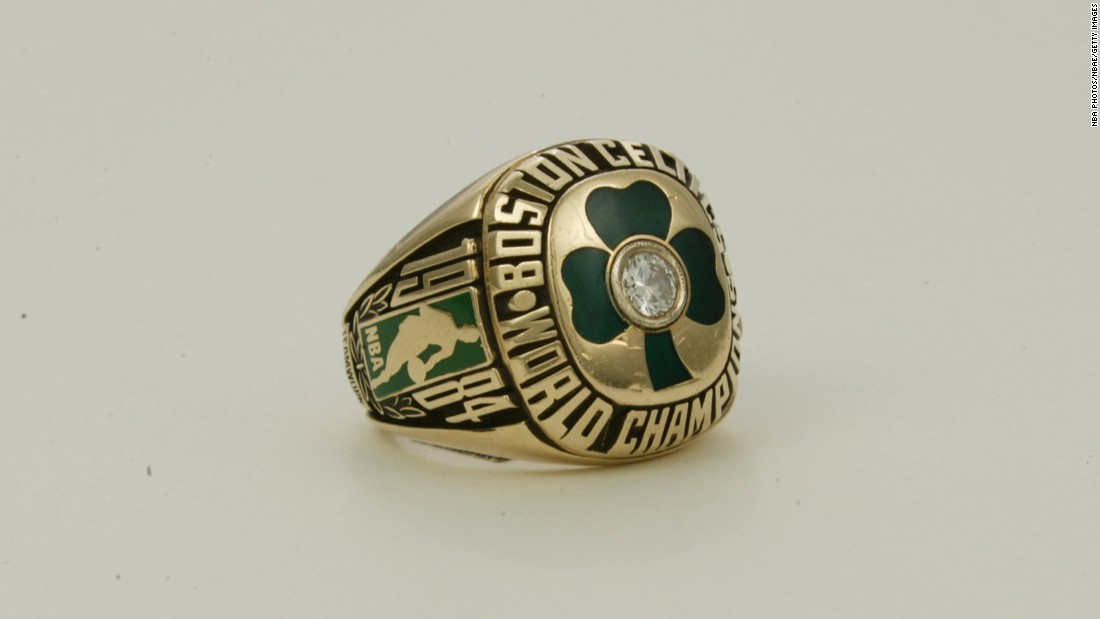 If you were a member of the NBA champion Boston Celtics during the 1983-84 season, this diamond cloverleaf ring might look familiar. Here&#39;s a look at some other NBA title rings from the past 40 years.