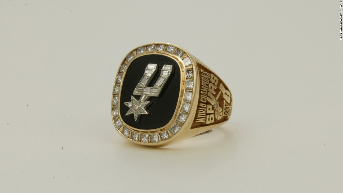 Ever seen spurs made of diamonds and gold? You have now. This ring comes from the San Antonio Spurs&#39; championship season in 1998-99.