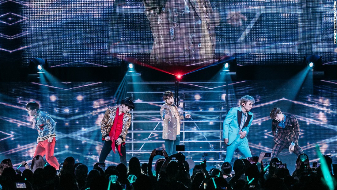 K-pop group SHINee in Los Angeles