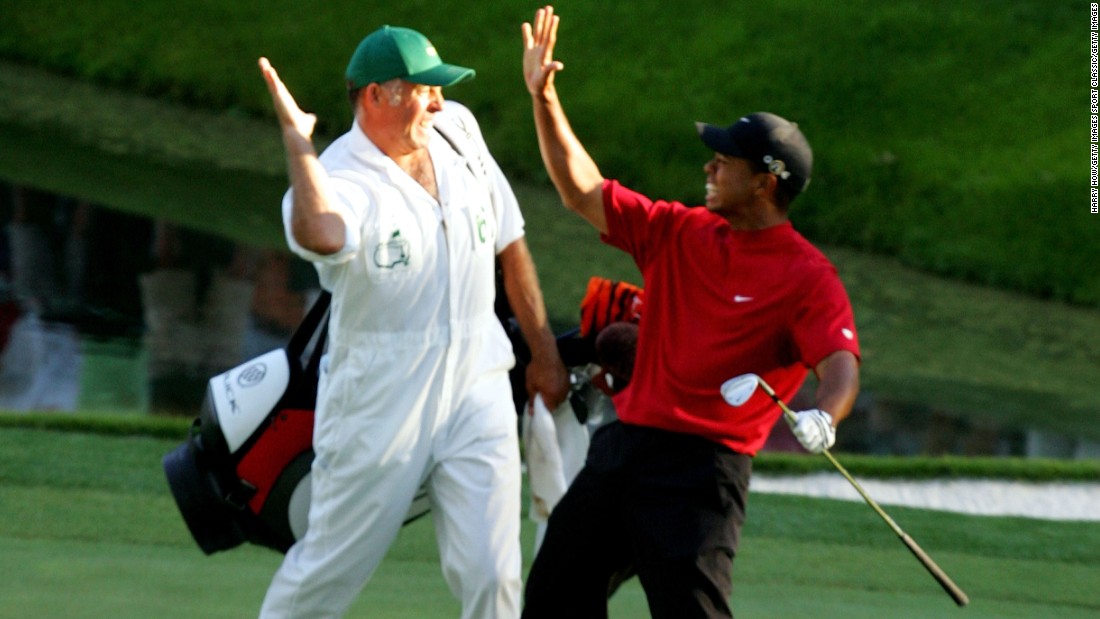 Who else? Tiger Woods changed golf when he won his first major by a record 12 shots in 1997. He went on to win three further Green Jackets, the last of which came in 2005 after a famous chip-in on the 16th. The  43-year-old is fit again after multiple back surgeries, and among the widely tipped contenders.  