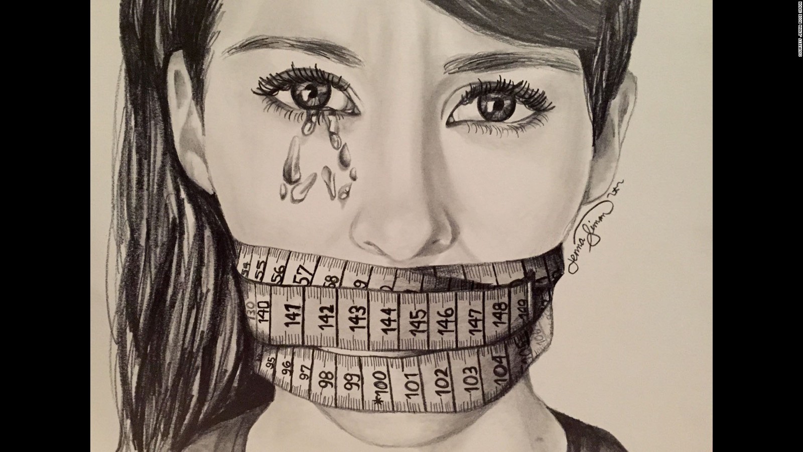 Artist's sketches convey struggles of eating disorder CNN