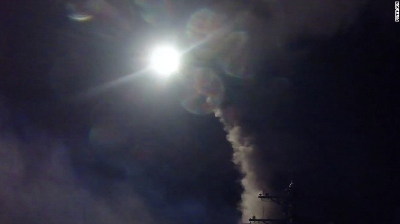 Image result for us syria missile strike