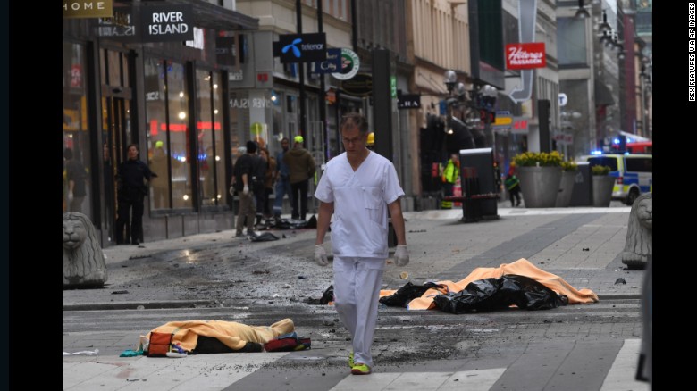Stockholm Truck Attack Kills 4 Suspect Held On Suspicion Of Terror Cnn 8591