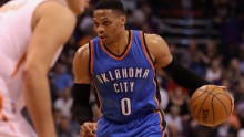 Russell Westbrook: NBA star in foul-mouthed spat with fan